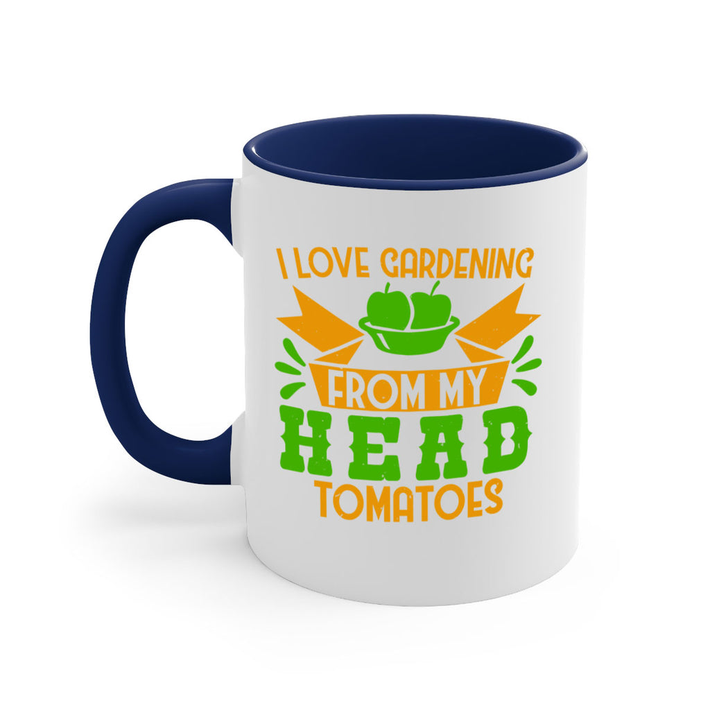 I love gardening from my head tomatoes 54#- Farm and garden-Mug / Coffee Cup
