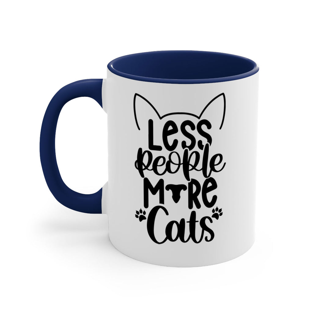 Less People More Cats Style 97#- cat-Mug / Coffee Cup