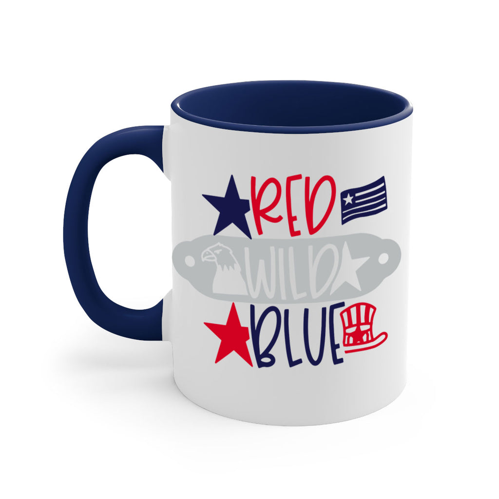 Red Wild Blue Style 171#- 4th Of July-Mug / Coffee Cup