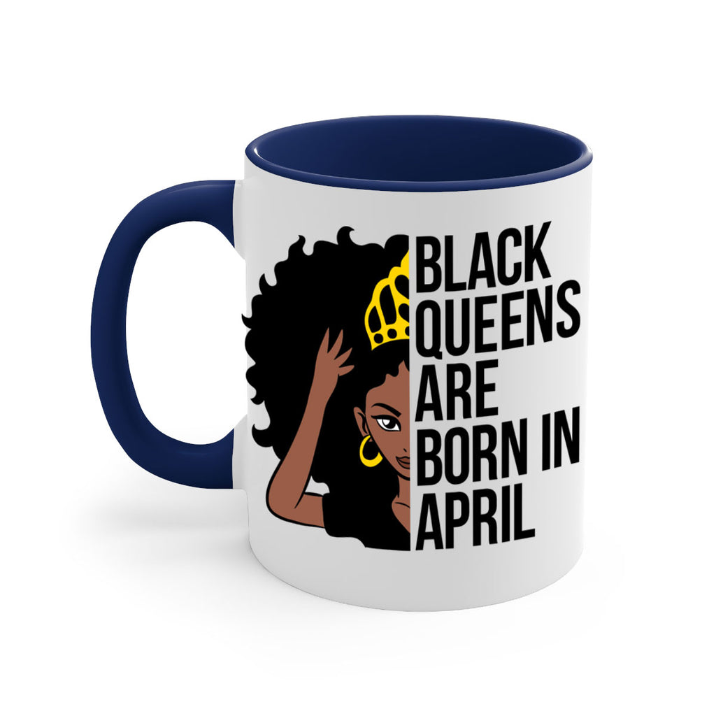 black queens are born in april 218#- black words - phrases-Mug / Coffee Cup