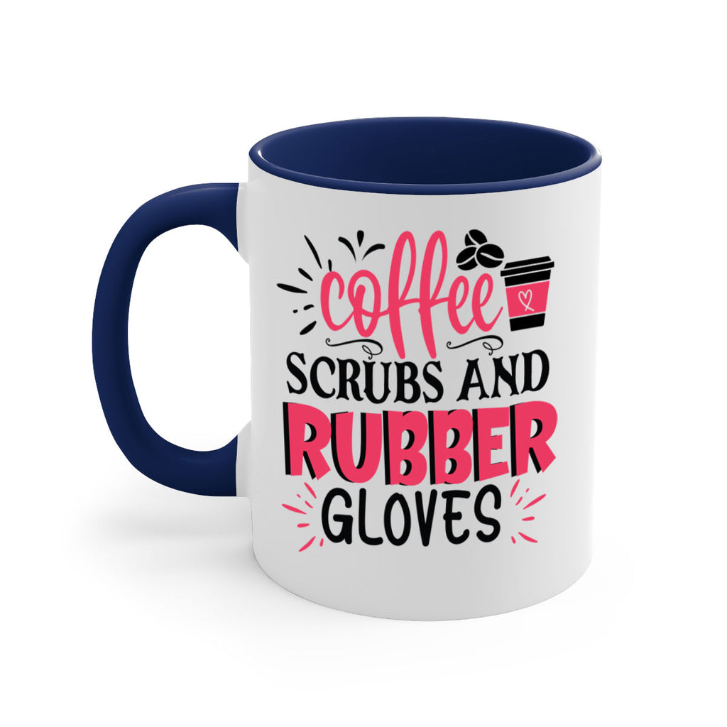 coffee scrubs and rubber gloves Style 393#- nurse-Mug / Coffee Cup