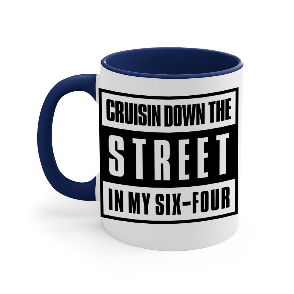 cruisin down the street 181#- black words - phrases-Mug / Coffee Cup