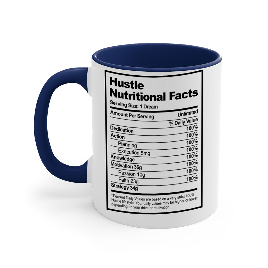 hustle nutritional facts 121#- black words - phrases-Mug / Coffee Cup