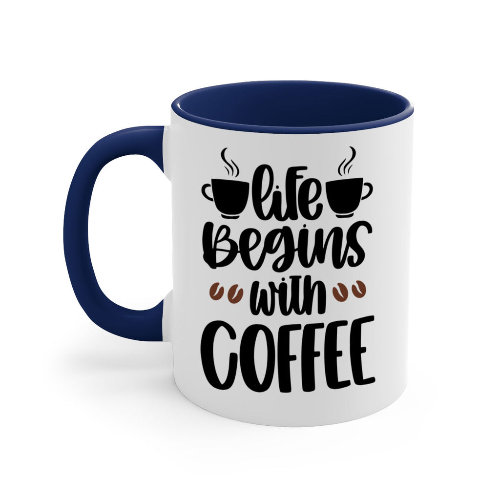 life begins with coffee 77#- coffee-Mug / Coffee Cup