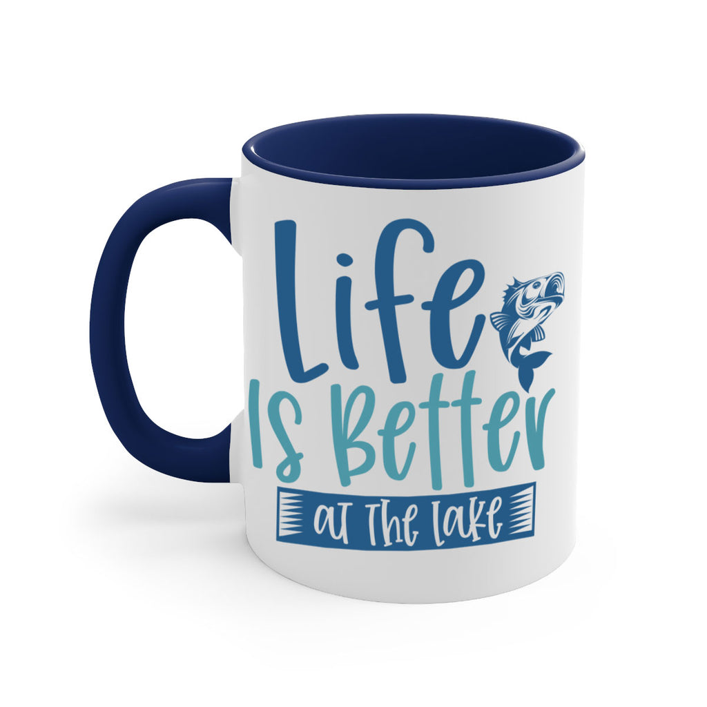 life is better at the lake 204#- fishing-Mug / Coffee Cup