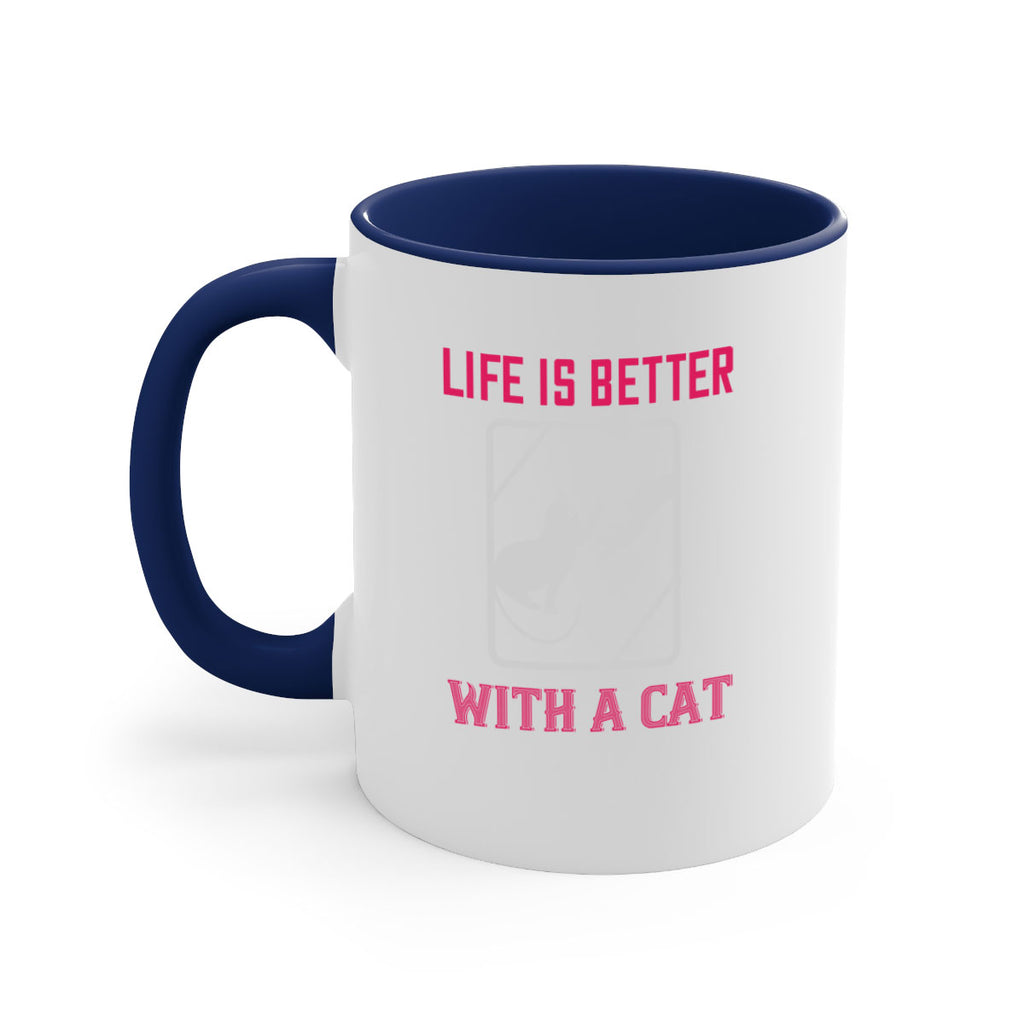 life is better with a cat Style 63#- cat-Mug / Coffee Cup