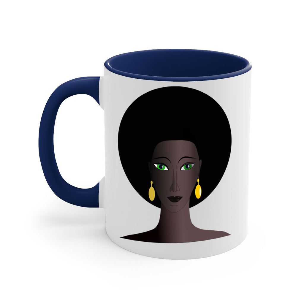 machovka black woman with green eyes 27#- Black women - Girls-Mug / Coffee Cup