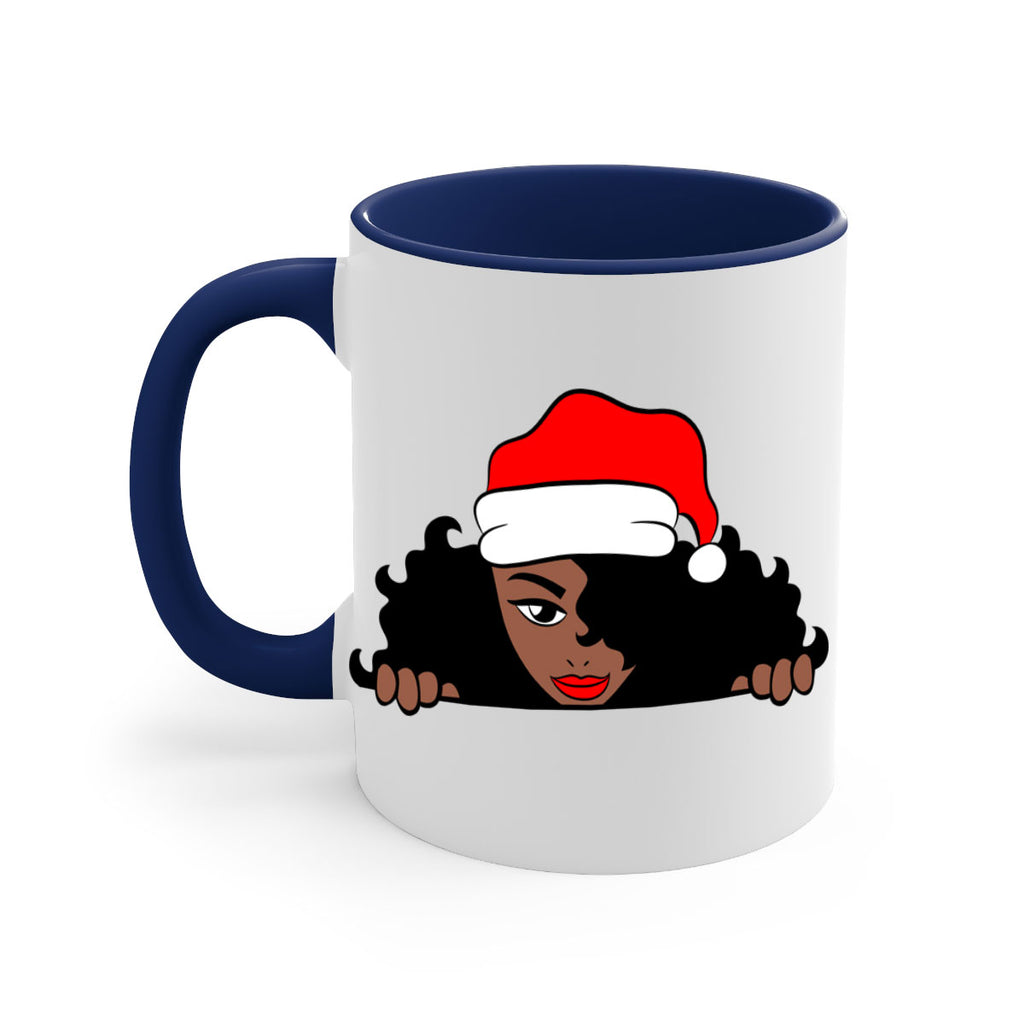 peekaboo santa girl 22#- Black women - Girls-Mug / Coffee Cup