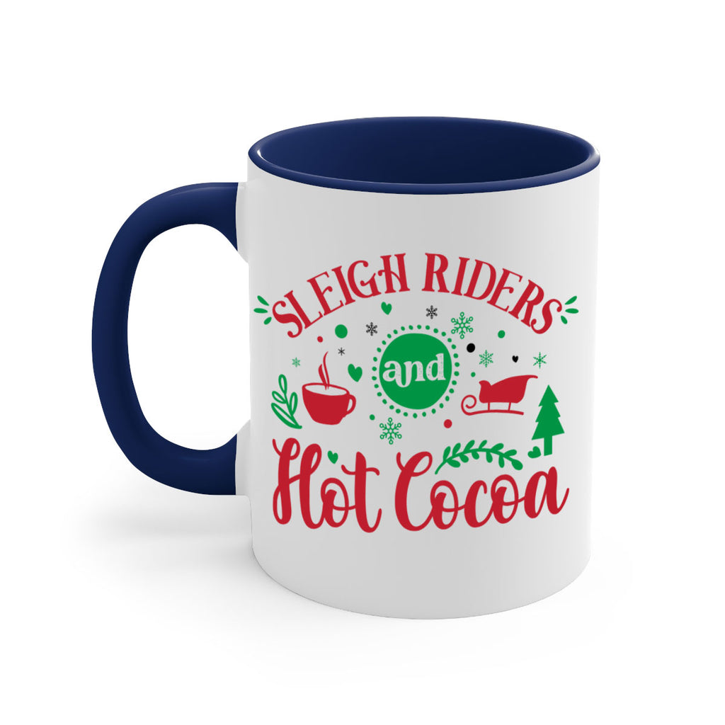 sleigh riders and hot cocoa style 1176#- christmas-Mug / Coffee Cup