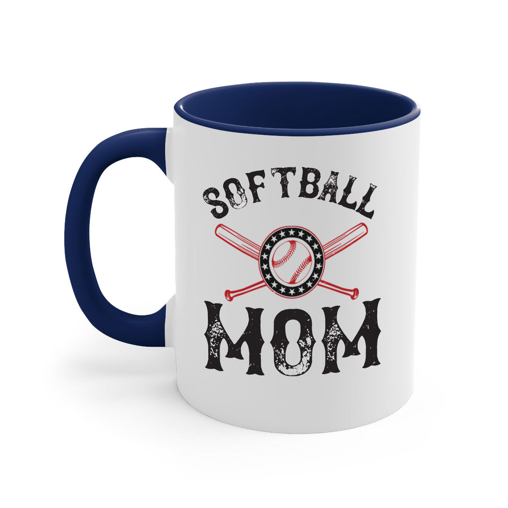 softball mom 66#- mom-Mug / Coffee Cup