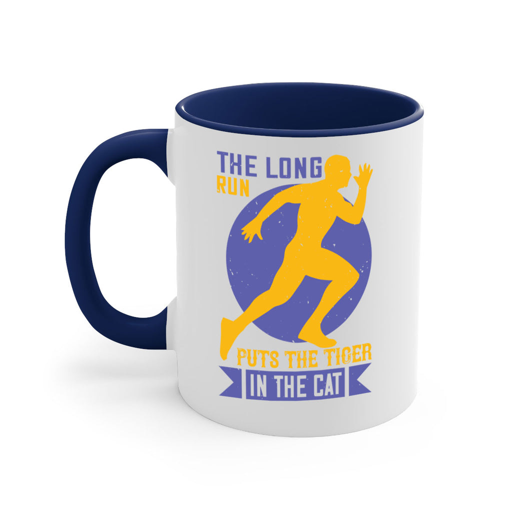 the long run puts the tiger in the cat 15#- running-Mug / Coffee Cup