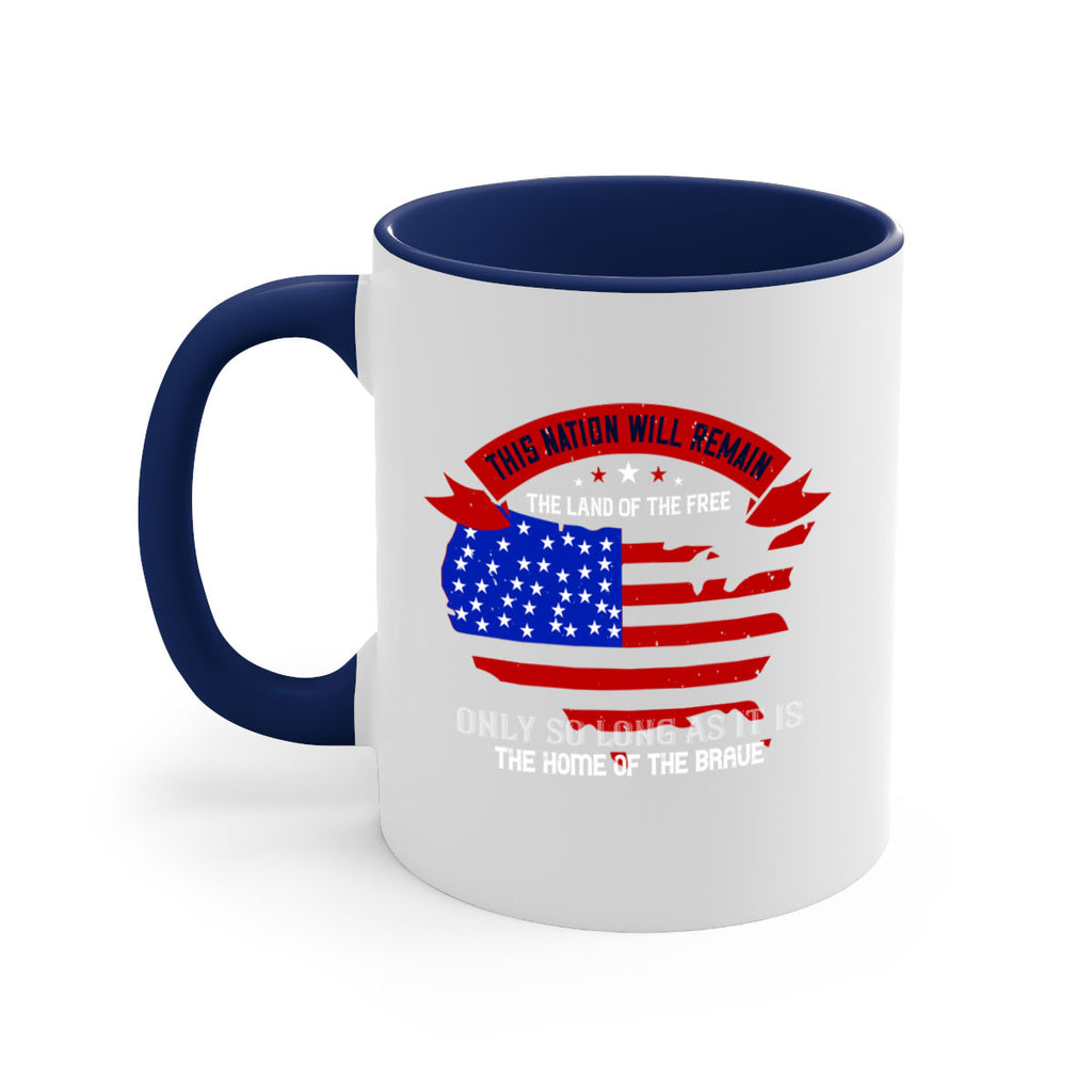 this nation will remain the land of the free only so long as it is the home of the brave 84#- veterns day-Mug / Coffee Cup