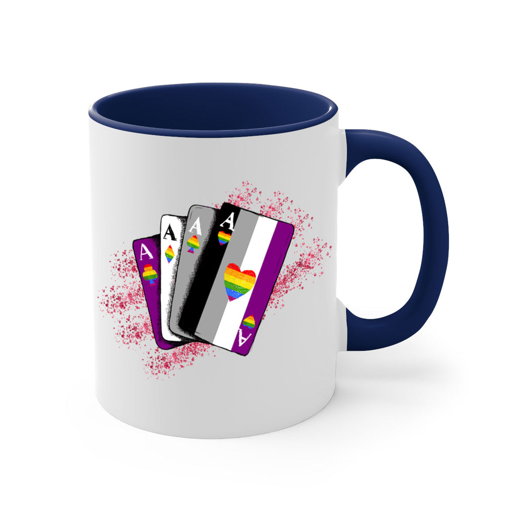 Asexual Ace Flag Playing Card Queer Lgbt 34#- lgbt-Mug / Coffee Cup