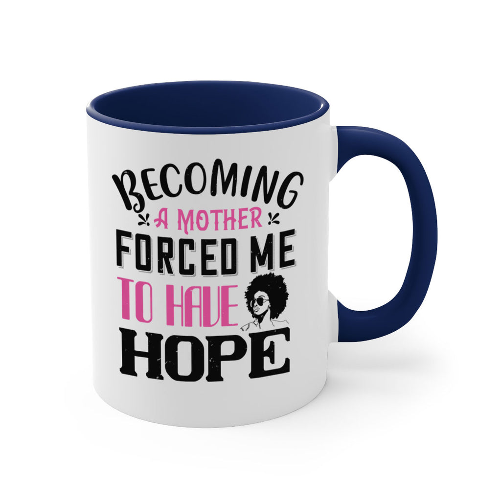 Becoming a mother forced me to have hope Style 37#- Afro - Black-Mug / Coffee Cup
