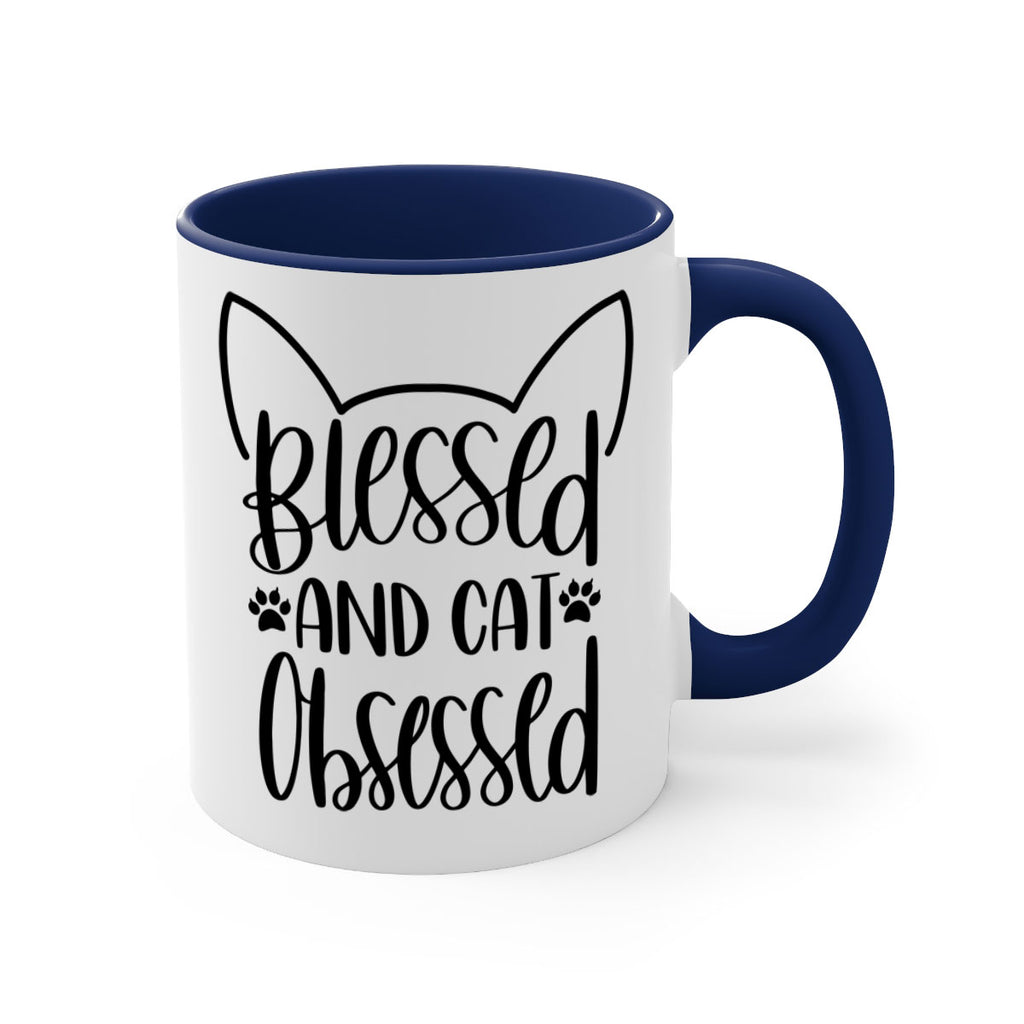 Blessed And Cat Obsessed Style 79#- cat-Mug / Coffee Cup