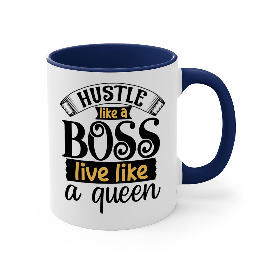 Hustle like a boss live like a queen Style 36#- Black women - Girls-Mug / Coffee Cup