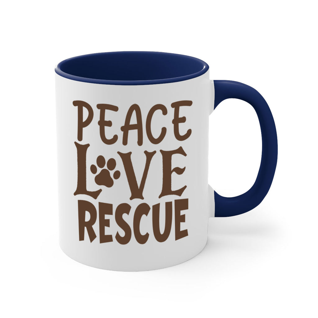 Peace Love Rescue Style 23#- cat-Mug / Coffee Cup
