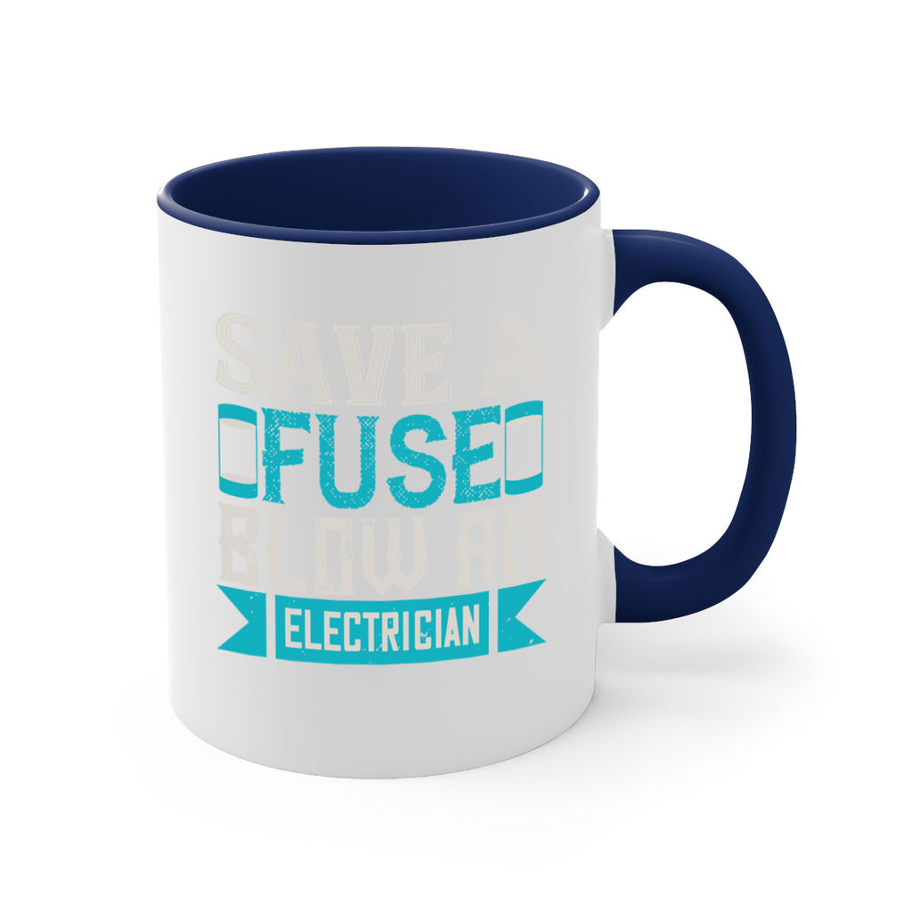 Save a fuse below an electrician Style 14#- electrician-Mug / Coffee Cup