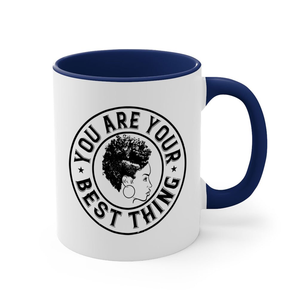 You are your best thing Style 42#- Afro - Black-Mug / Coffee Cup