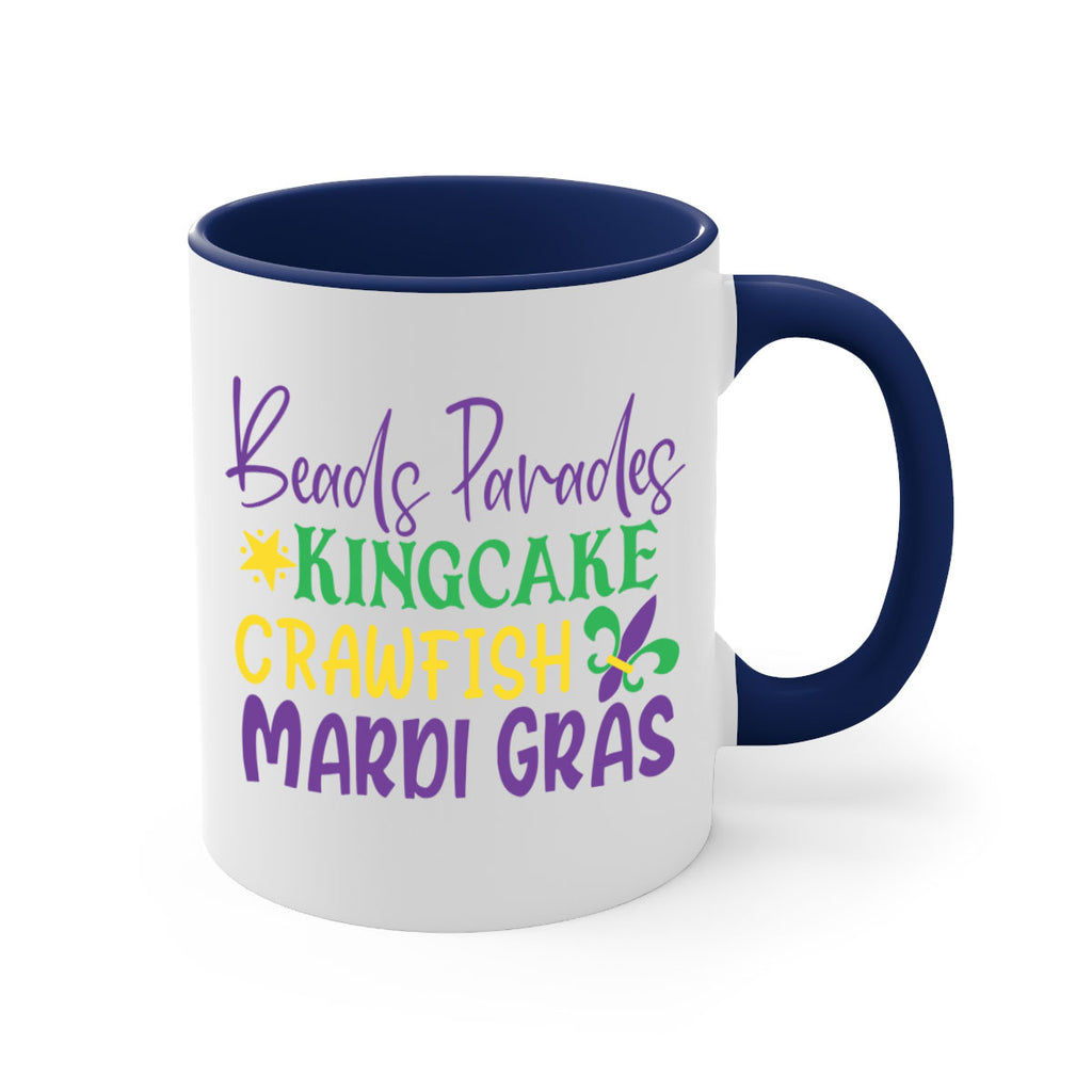 beads parades kingcake crawfish mardi gras 85#- mardi gras-Mug / Coffee Cup