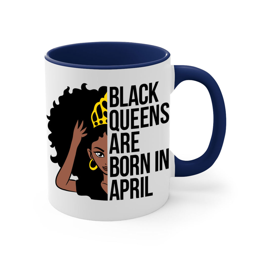 black queens are born in april 218#- black words - phrases-Mug / Coffee Cup