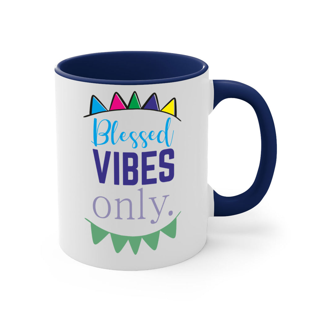 blessd vibes only- black words - phrases-Mug / Coffee Cup