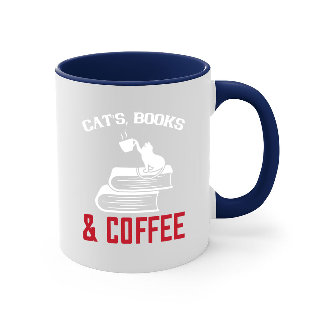 cats book and coffee Style 37#- cat-Mug / Coffee Cup