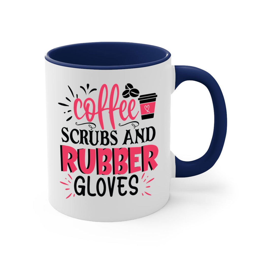coffee scrubs and rubber gloves Style 393#- nurse-Mug / Coffee Cup