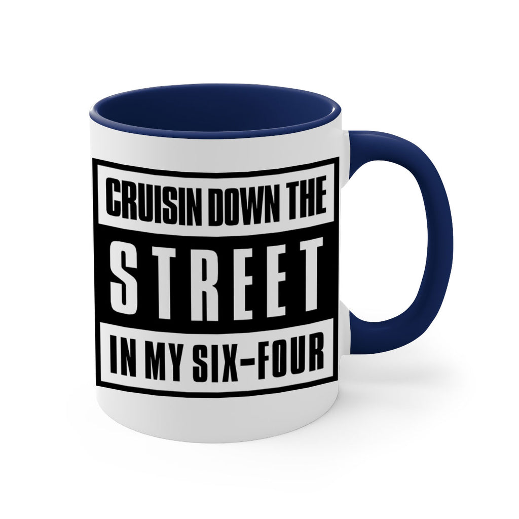 cruisin down the street 181#- black words - phrases-Mug / Coffee Cup