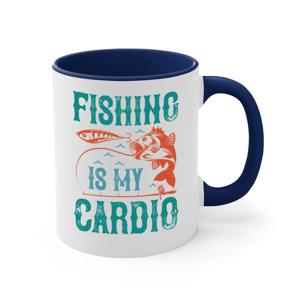 fishing is my cardio 142#- fishing-Mug / Coffee Cup