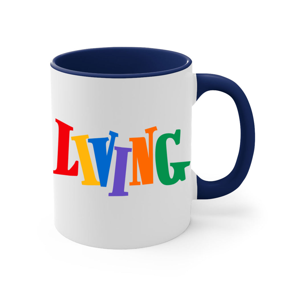 living  99#- black words - phrases-Mug / Coffee Cup