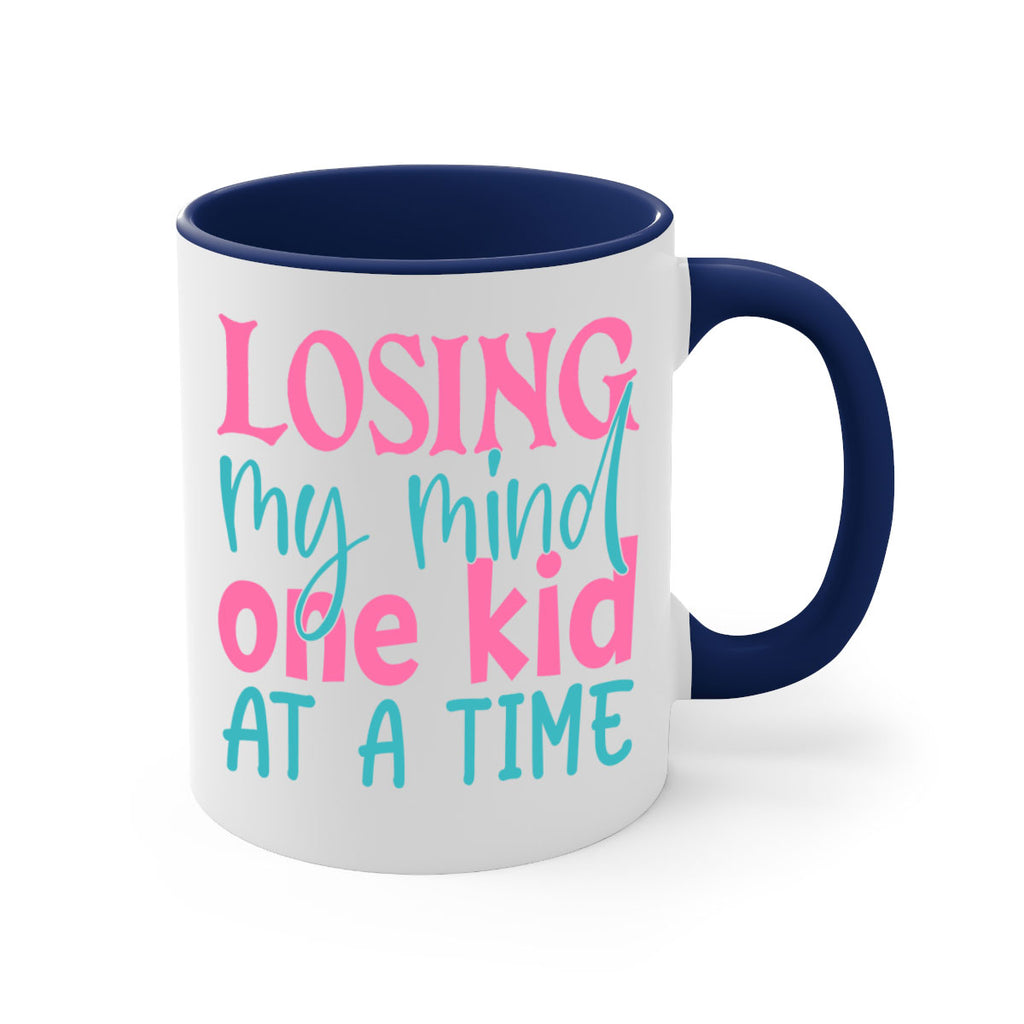 losing my mind one kid at a time 330#- mom-Mug / Coffee Cup