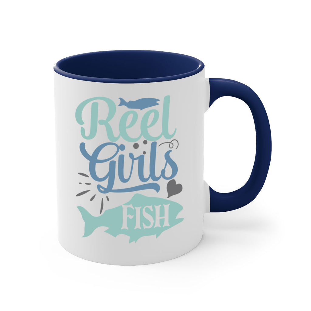 reel girls fish 198#- fishing-Mug / Coffee Cup
