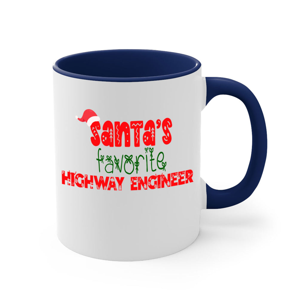 santas favorite highway engineer style 869#- christmas-Mug / Coffee Cup