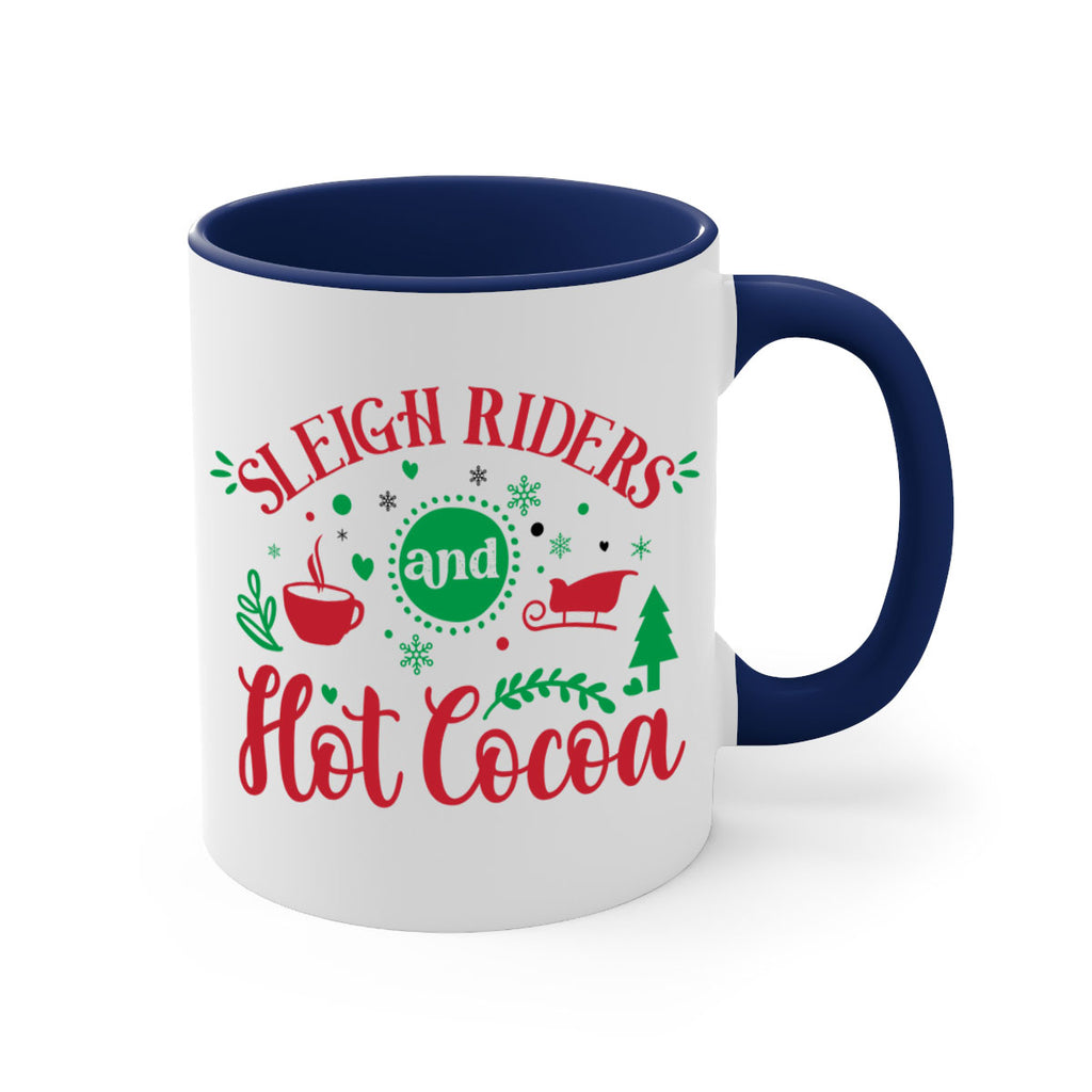 sleigh riders and hot cocoa style 1176#- christmas-Mug / Coffee Cup