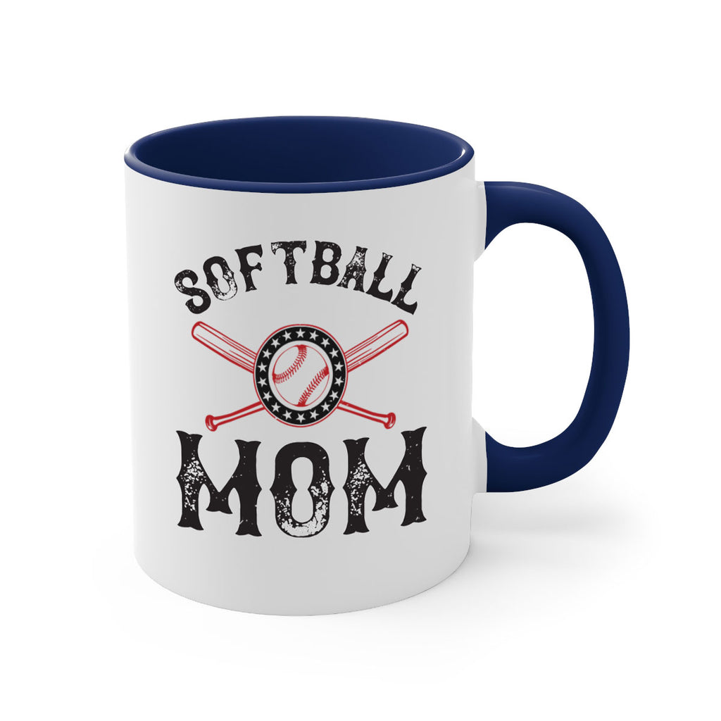 softball mom 66#- mom-Mug / Coffee Cup