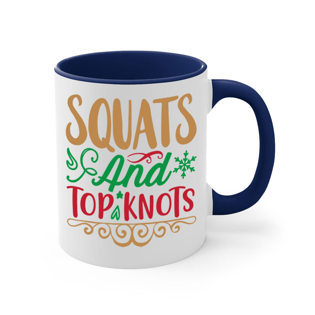 squats and top knots 10#- christmas-Mug / Coffee Cup