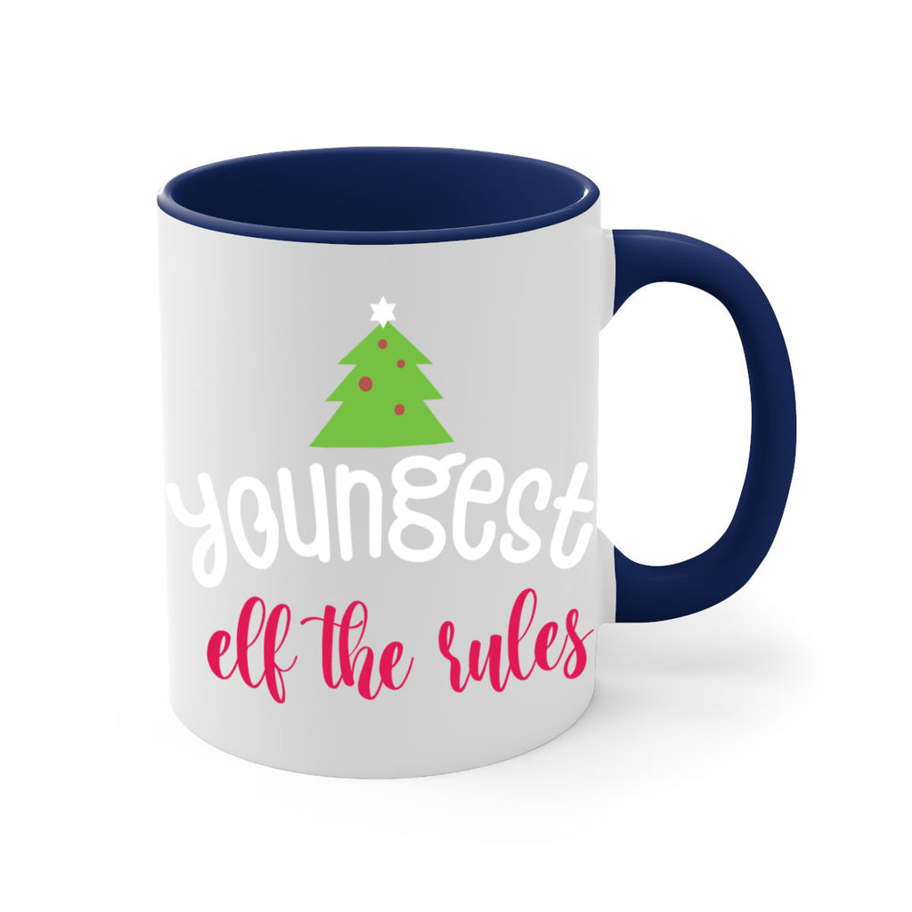 youngest elf the rules style 1253#- christmas-Mug / Coffee Cup