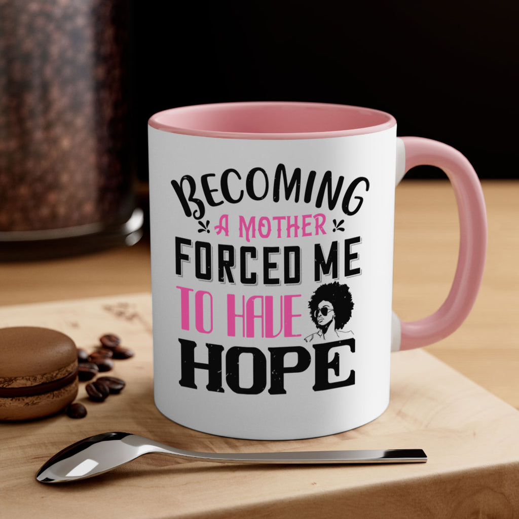Becoming a mother forced me to have hope Style 37#- Afro - Black-Mug / Coffee Cup