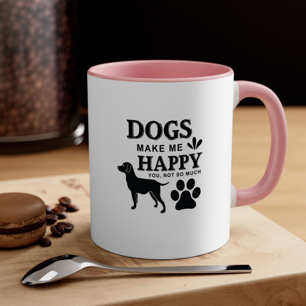 Dogs Make Me Happy Style 44#- Dog-Mug / Coffee Cup