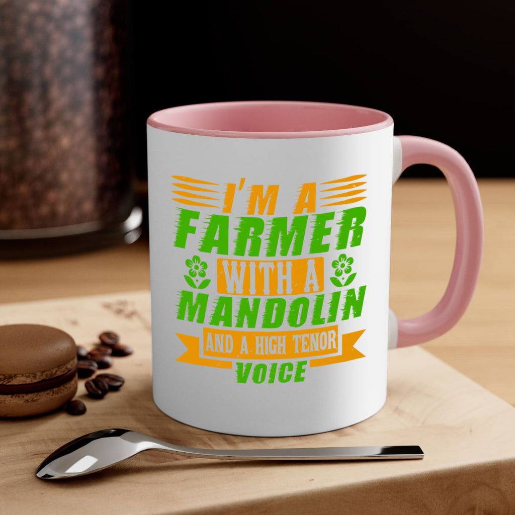 Im A Farmer With a mandolin 48#- Farm and garden-Mug / Coffee Cup