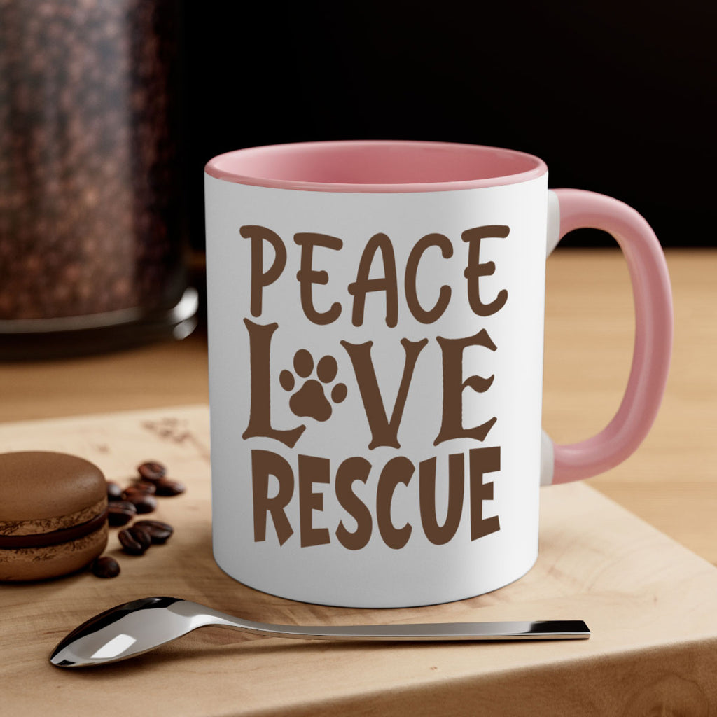 Peace Love Rescue Style 23#- cat-Mug / Coffee Cup