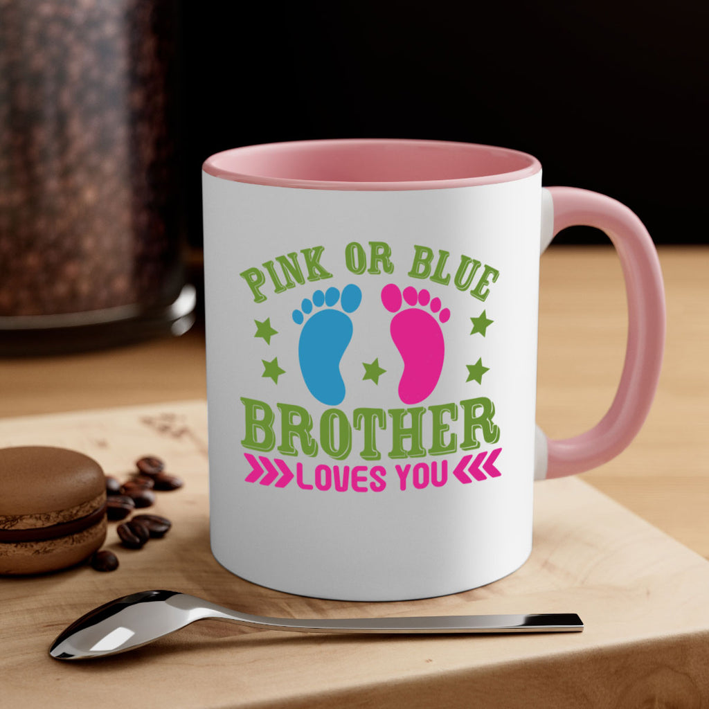 Pink or Blue Brother Loves You Style 181#- baby2-Mug / Coffee Cup