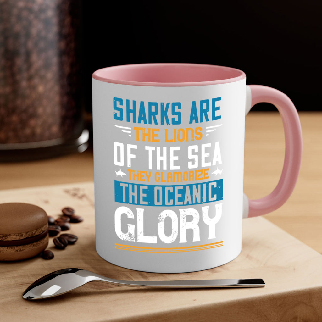 Sharks are the lions of the seaThey glamorize the oceanic glory Style 30#- Shark-Fish-Mug / Coffee Cup