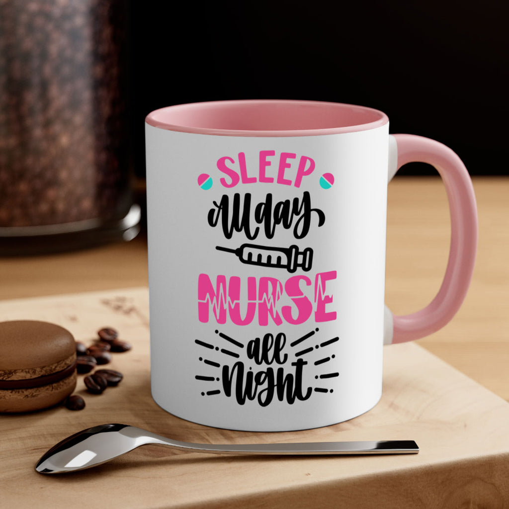 Sleep All Day Nurse All Style Style 33#- nurse-Mug / Coffee Cup