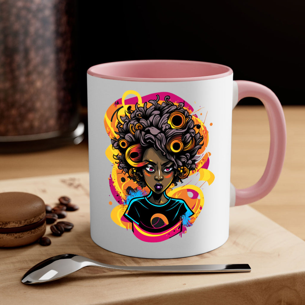 Sparkling Black Girl Design 6#- Black women - Girls-Mug / Coffee Cup