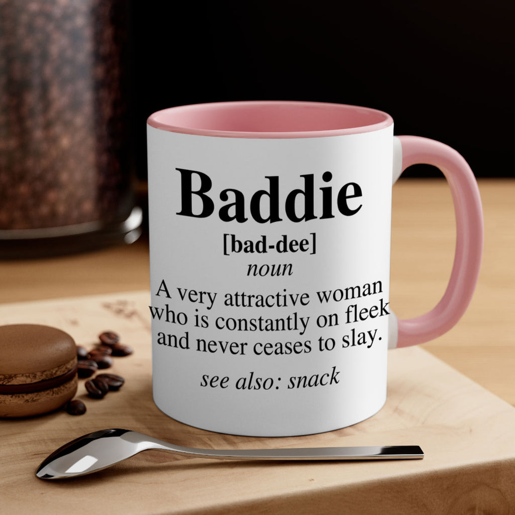 baddie definition 270#- black words - phrases-Mug / Coffee Cup