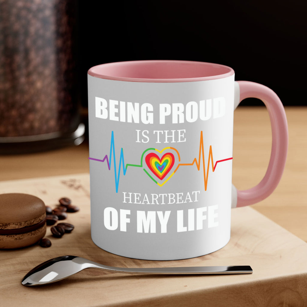being proud is the heartbeat lgbt 158#- lgbt-Mug / Coffee Cup