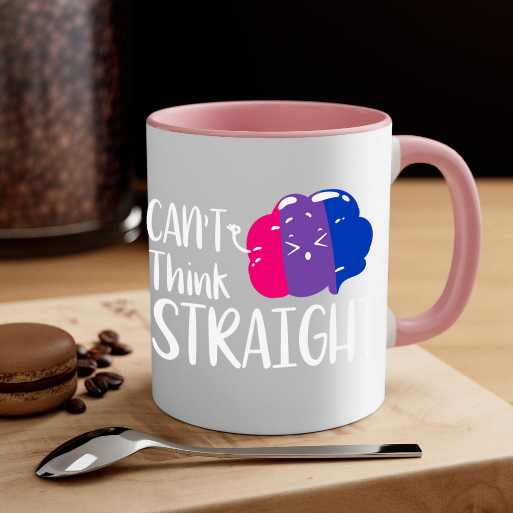 bisexual flag cant think straight 155#- lgbt-Mug / Coffee Cup