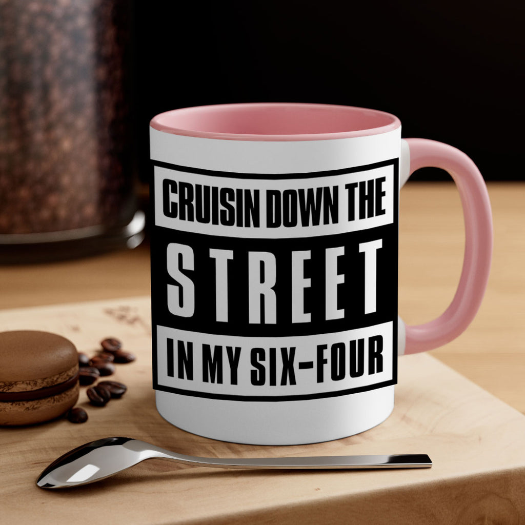 cruisin down the street 181#- black words - phrases-Mug / Coffee Cup